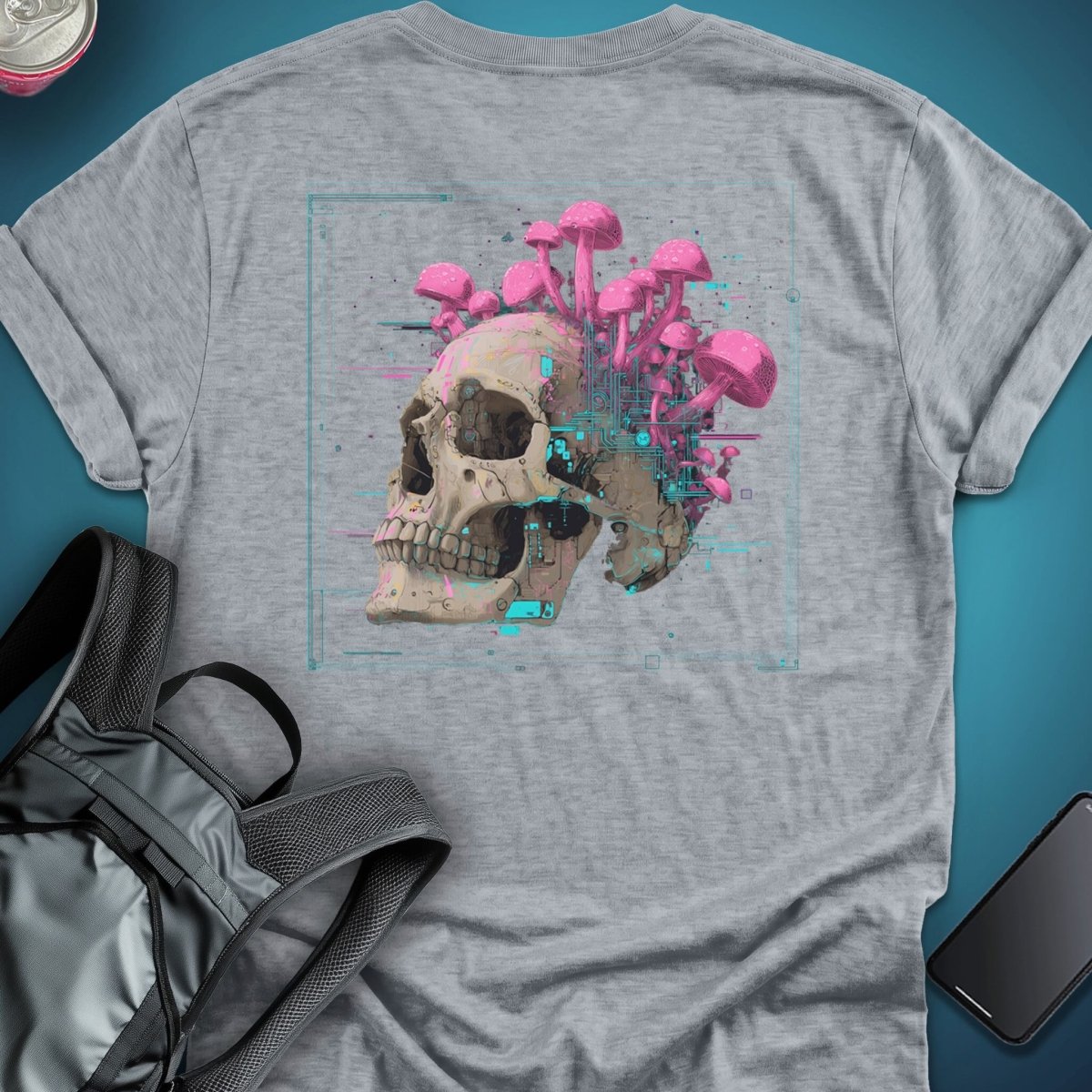 MycoMind (Back Print Edition) graphic T-shirt – Festival clothing by Triptees