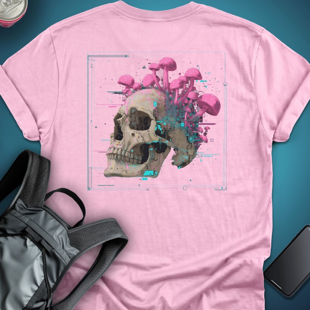 MycoMind (Back Print Edition) graphic T-shirt – Festival clothing by Triptees