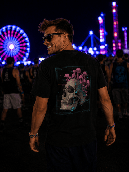 MycoMind (Back Print Edition) graphic T-shirt – Festival clothing by Triptees