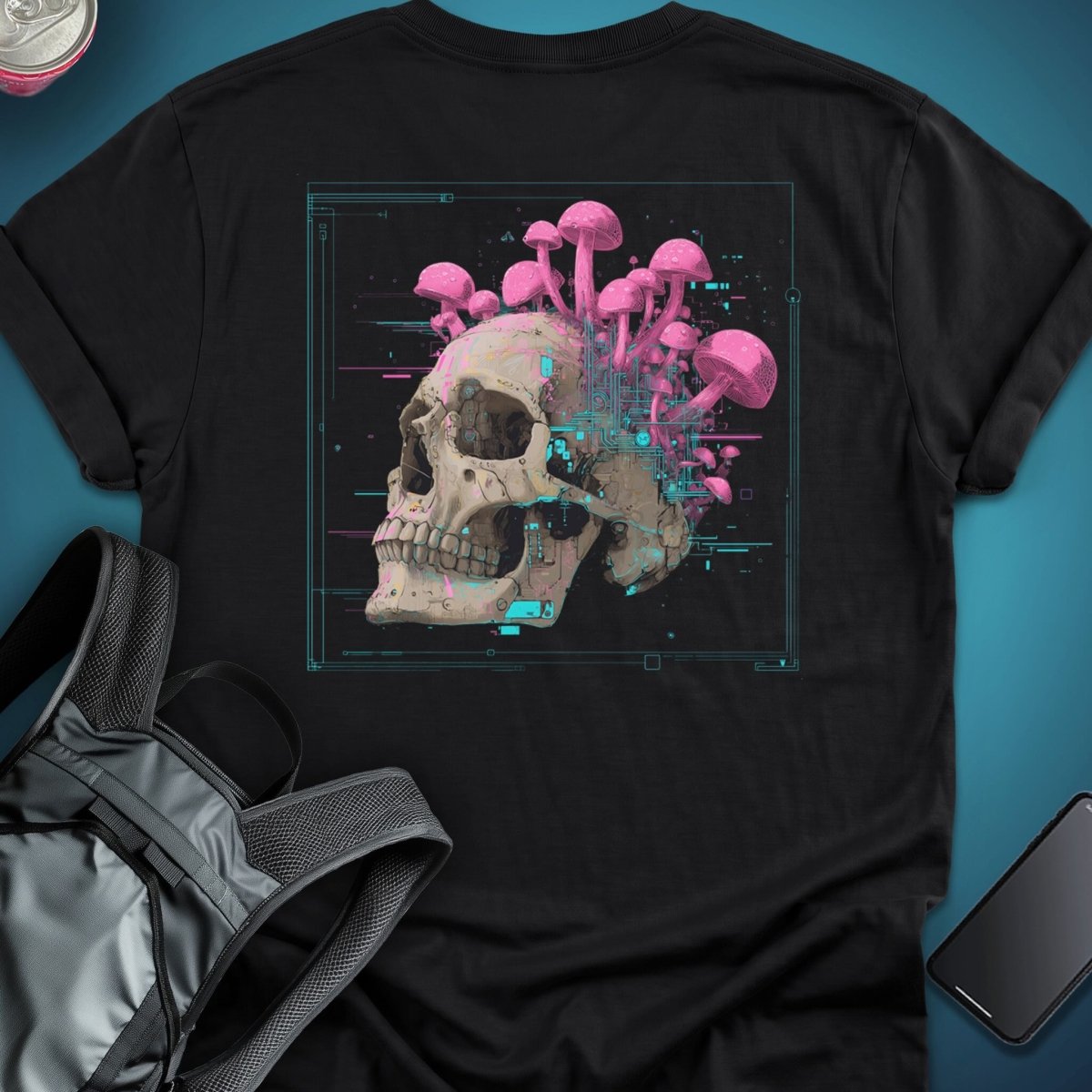MycoMind (Back Print Edition) graphic T-shirt – Festival clothing by Triptees