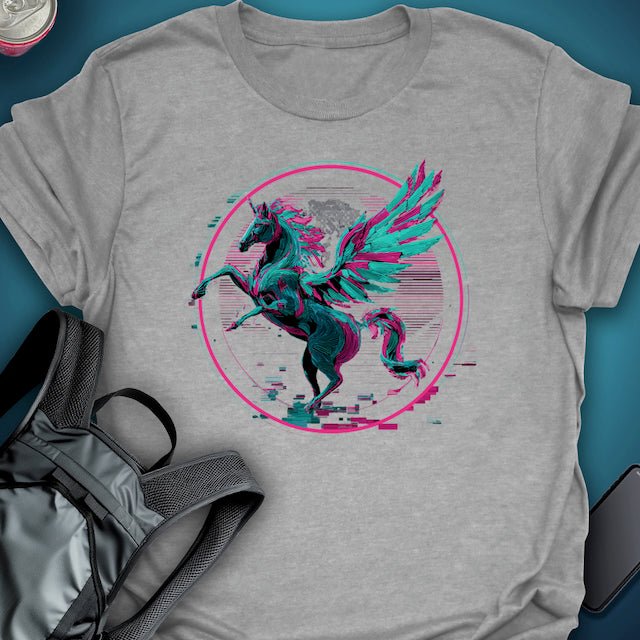 Neon Pegasus graphic T-shirt – Festival clothing by Triptees