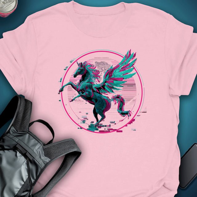 Neon Pegasus graphic T-shirt – Festival clothing by Triptees