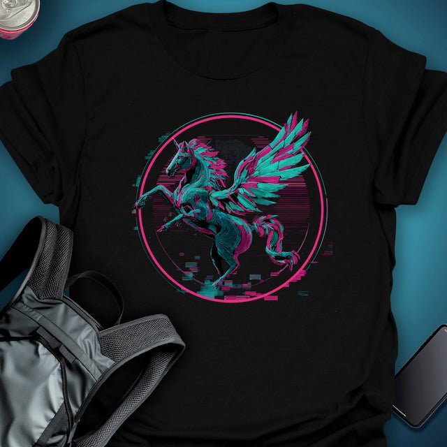 Neon Pegasus graphic T-shirt – Festival clothing by Triptees