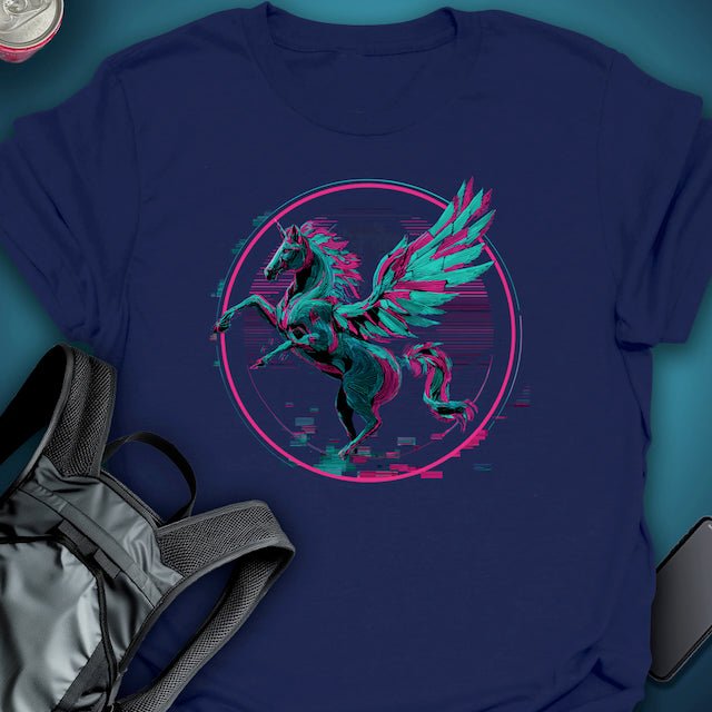 Neon Pegasus graphic T-shirt – Festival clothing by Triptees
