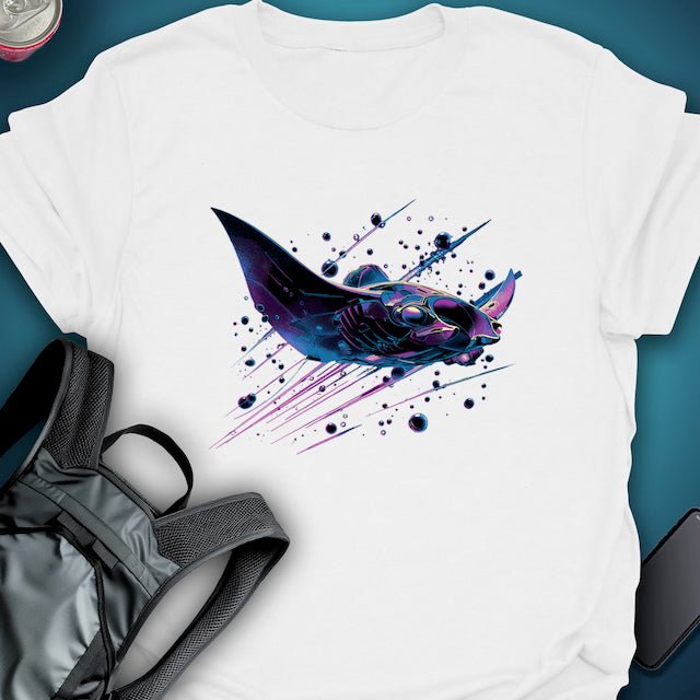 Nightwave Manta graphic T-shirt – Festival clothing by Triptees