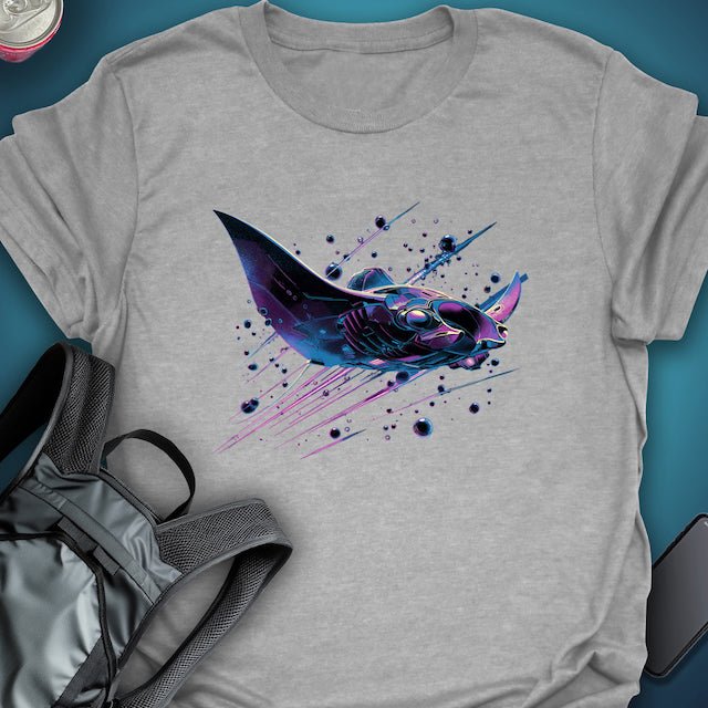 Nightwave Manta graphic T-shirt – Festival clothing by Triptees