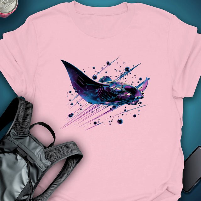 Nightwave Manta graphic T-shirt – Festival clothing by Triptees