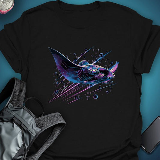 Nightwave Manta graphic T-shirt – Festival clothing by Triptees