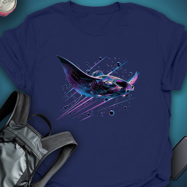 Nightwave Manta graphic T-shirt – Festival clothing by Triptees