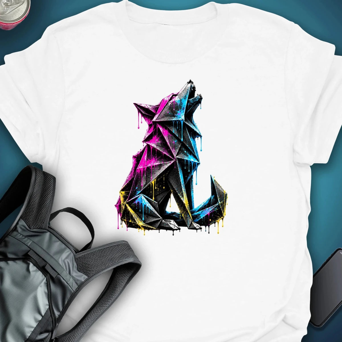 Origami Wolf Graphic T-shirt graphic T-shirt – Festival clothing by Triptees