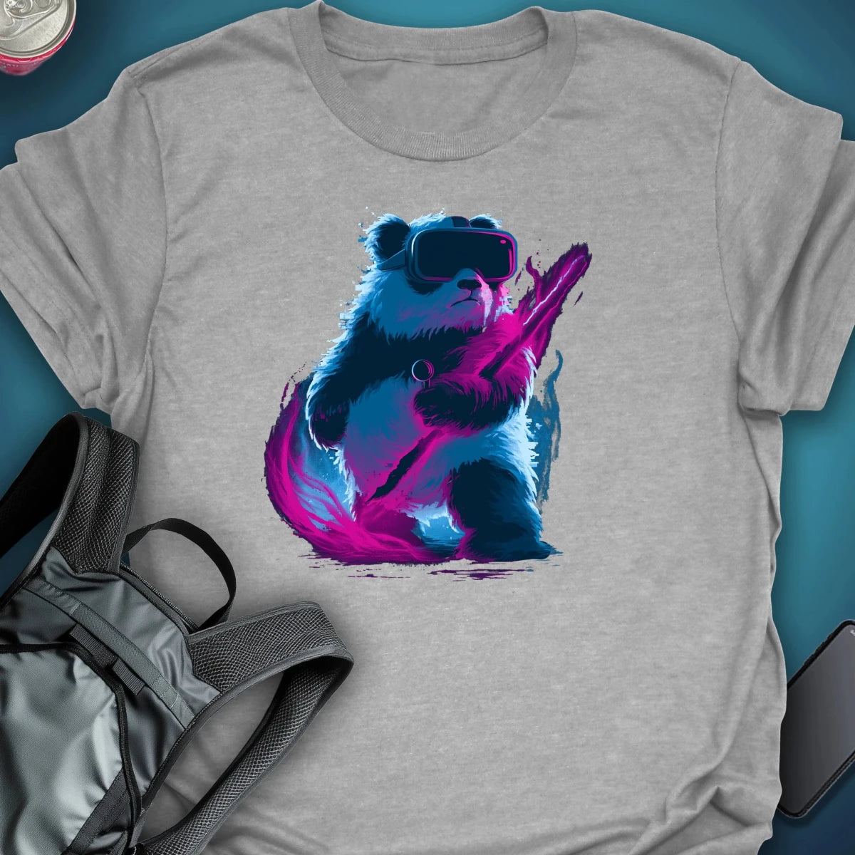 Panda Vision graphic T-shirt – Festival clothing by Triptees
