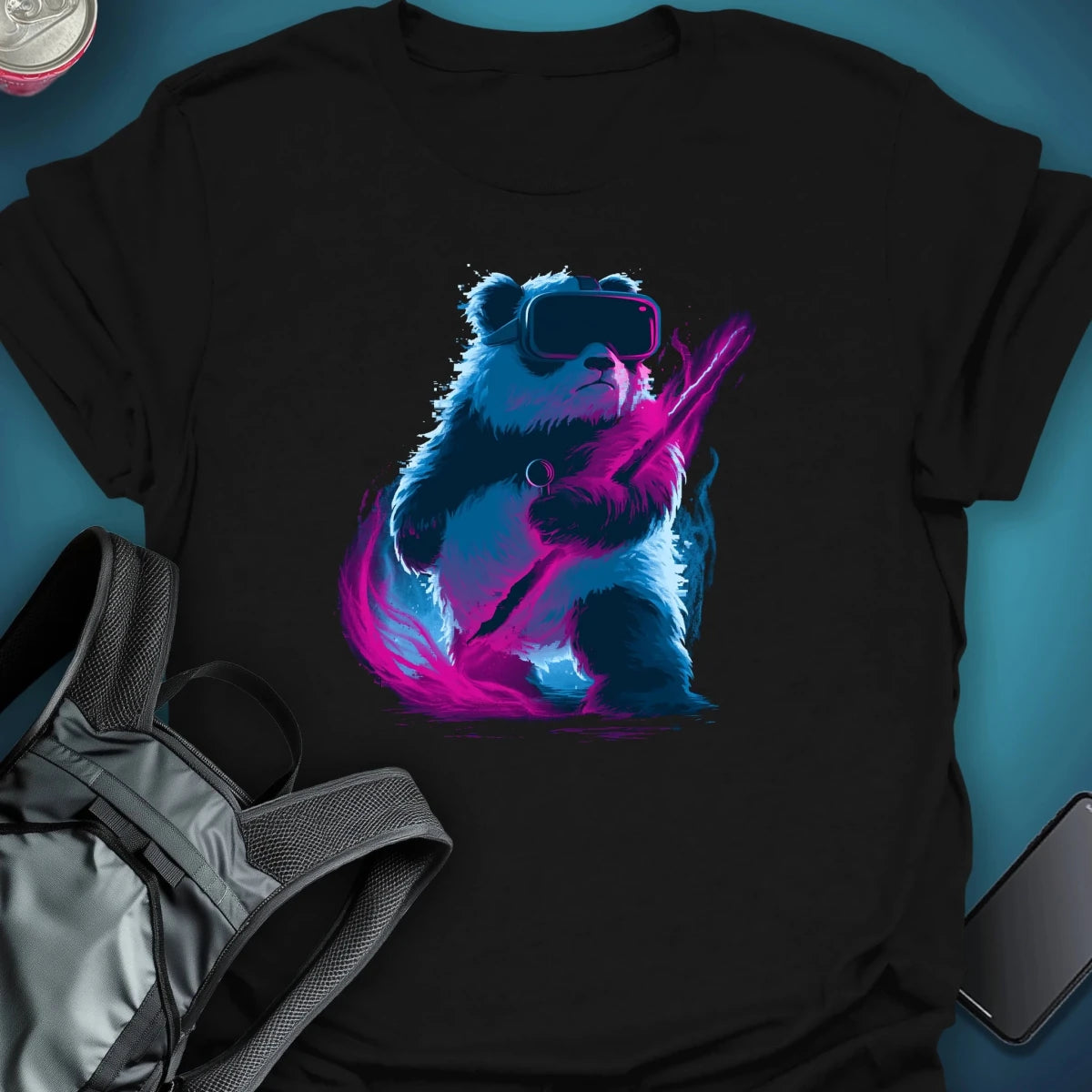 Panda Vision graphic T-shirt – Festival clothing by Triptees