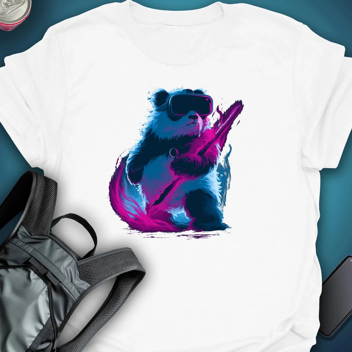 Panda Vision graphic T-shirt – Festival clothing by Triptees