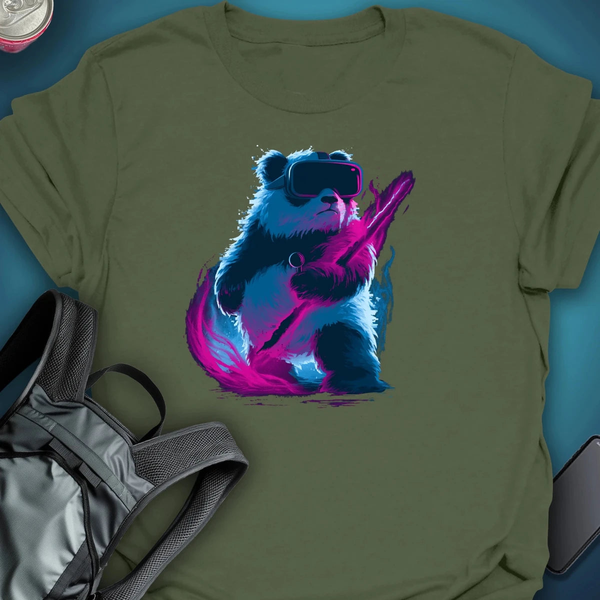 Panda Vision graphic T-shirt – Festival clothing by Triptees