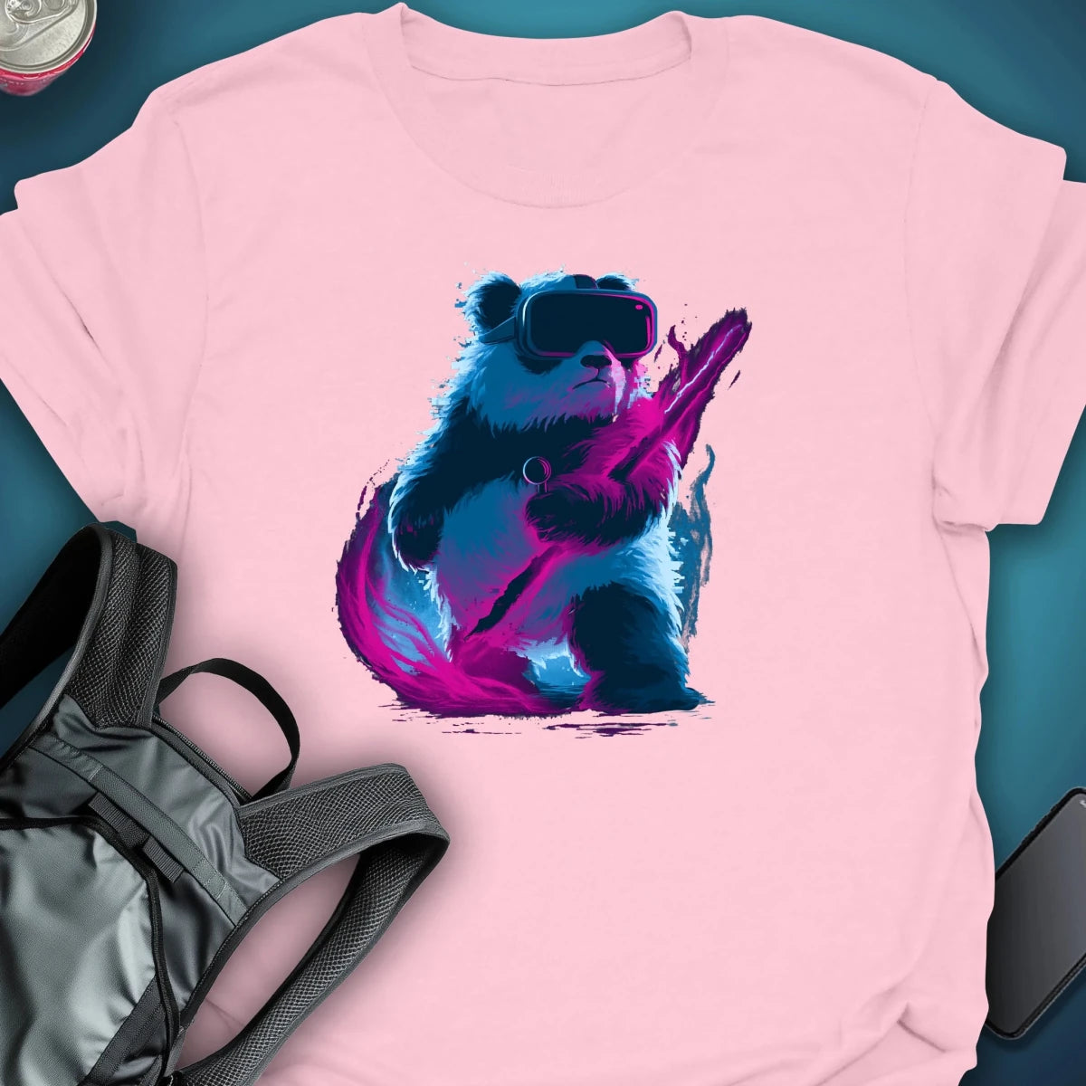Panda Vision graphic T-shirt – Festival clothing by Triptees