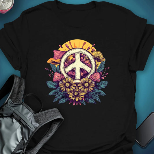 Peace Bloom graphic T-shirt – Festival clothing by Triptees