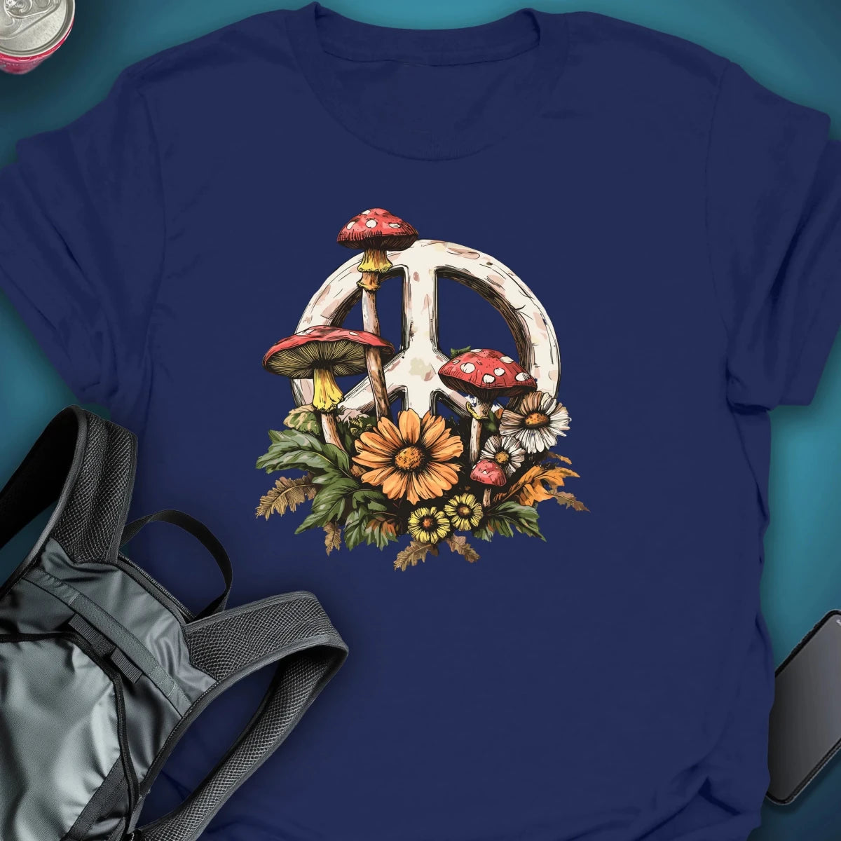Peace Spores graphic T-shirt – Festival clothing by Triptees