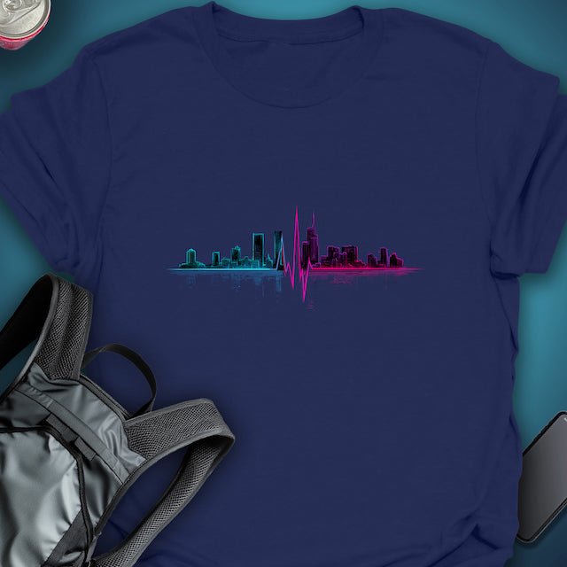 Pulse Over Miami graphic T-shirt – Festival clothing by Triptees