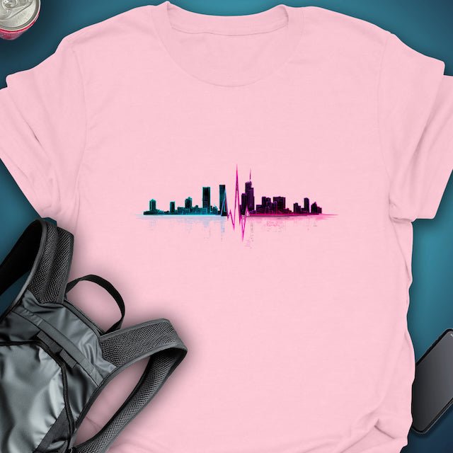 Pulse Over Miami graphic T-shirt – Festival clothing by Triptees
