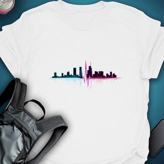 Pulse Over Miami graphic T-shirt – Festival clothing by Triptees