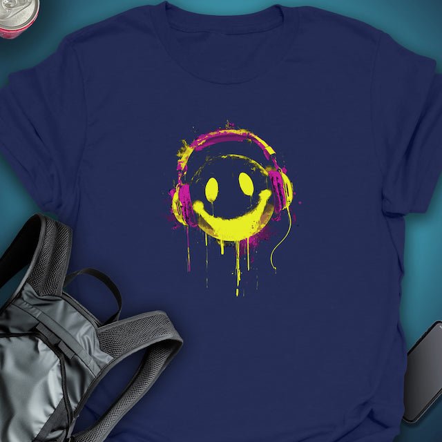 Rave Smiley graphic T-shirt – Festival clothing by Triptees