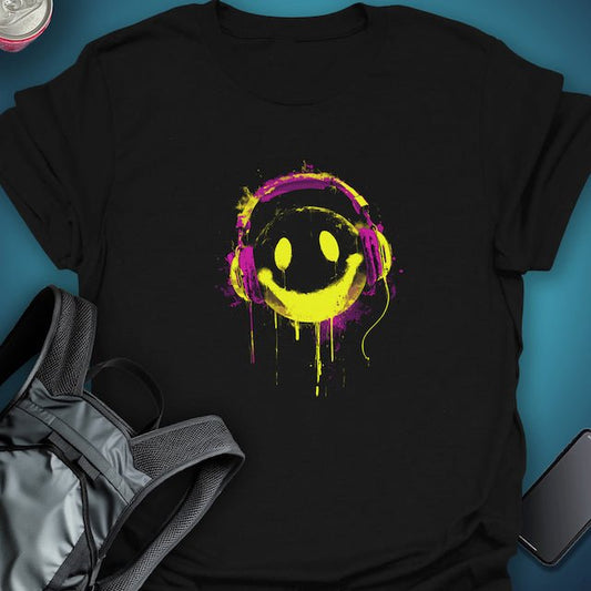 Rave Smiley graphic T-shirt – Festival clothing by Triptees