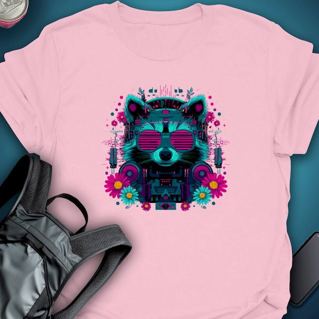 Ravecoon graphic T-shirt – Festival clothing by Triptees