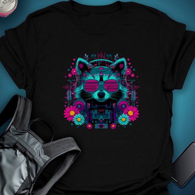 Ravecoon graphic T-shirt – Festival clothing by Triptees
