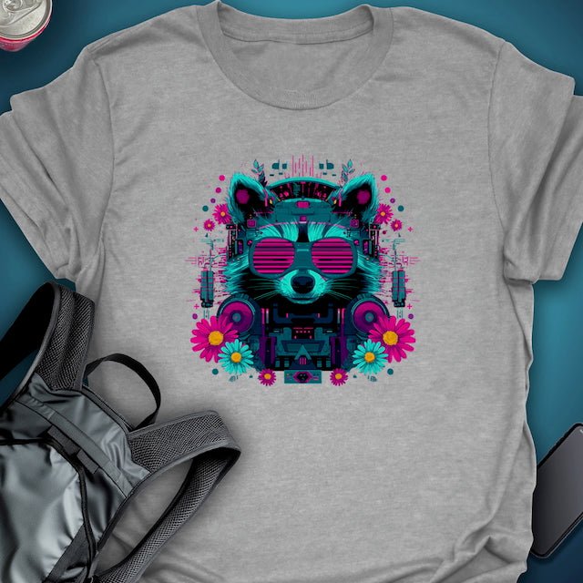 Ravecoon graphic T-shirt – Festival clothing by Triptees