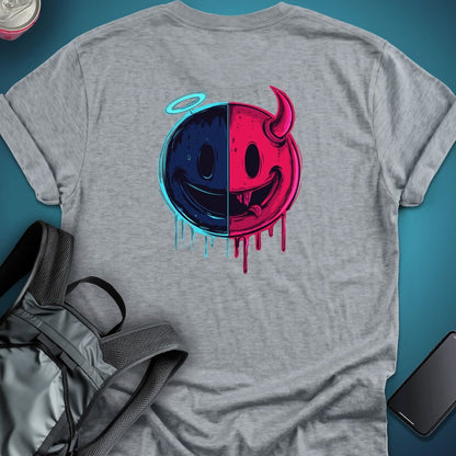 Resting Emoji B/F (Back Print Edition) graphic T-shirt – Festival clothing by Triptees
