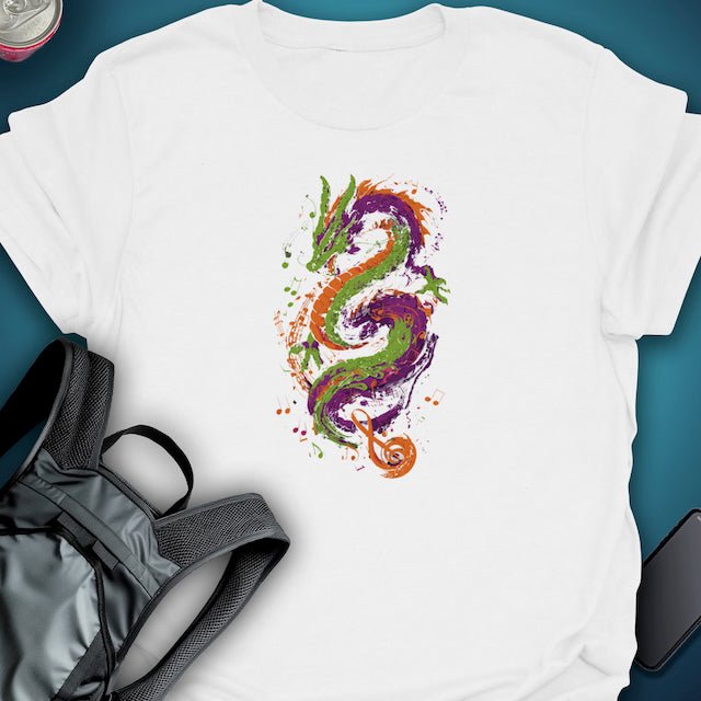 Rhythm Dragon graphic T-shirt – Festival clothing by Triptees