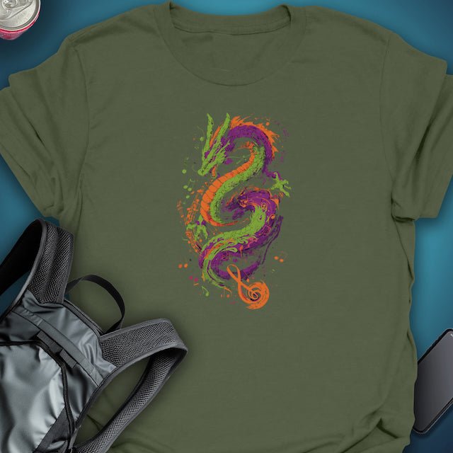 Rhythm Dragon graphic T-shirt – Festival clothing by Triptees