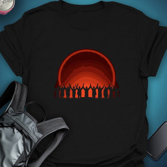 Ritual of the Red Sun graphic T-shirt – Festival clothing by Triptees