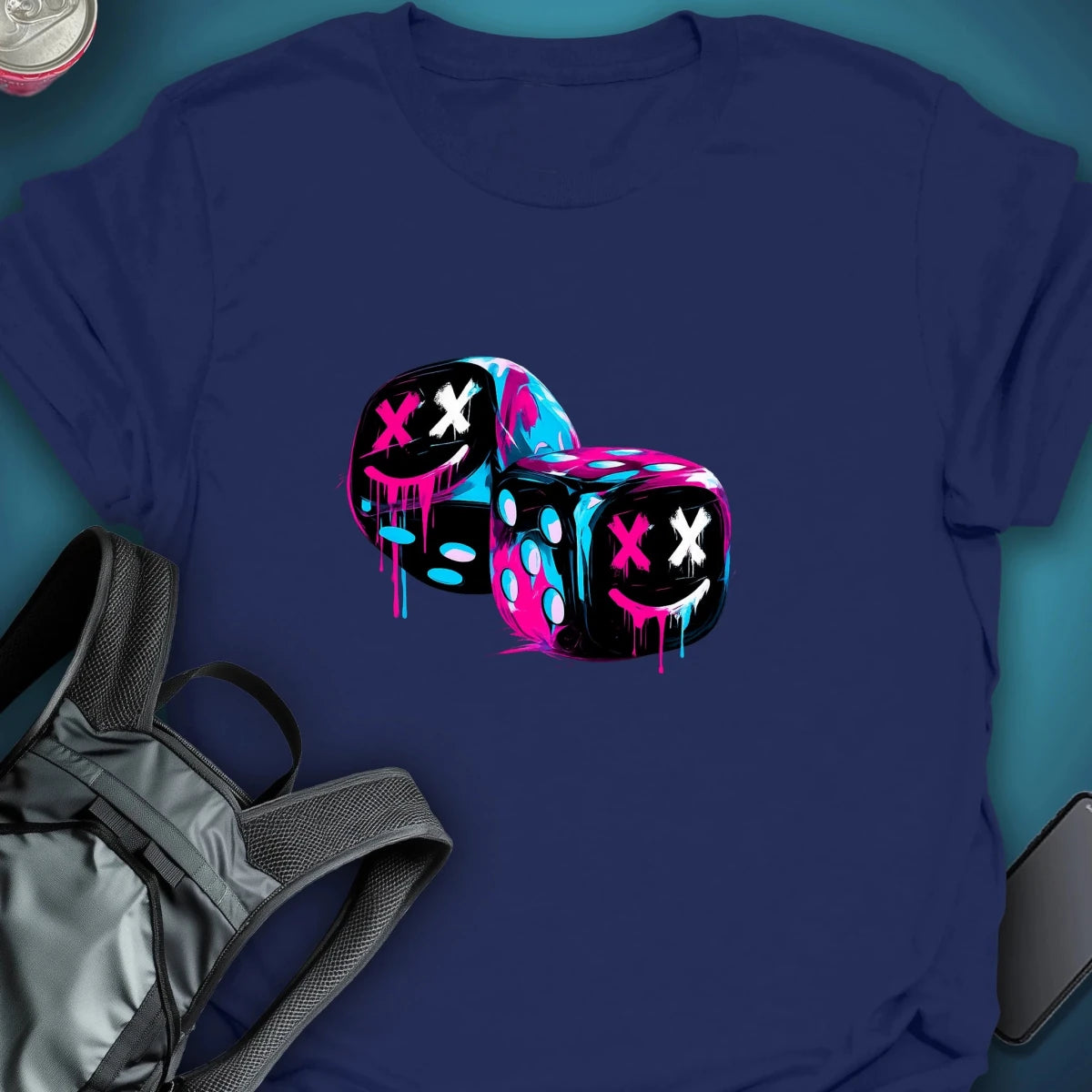 Roll the Dice Graphic T-shirt graphic T-shirt – Festival clothing by Triptees