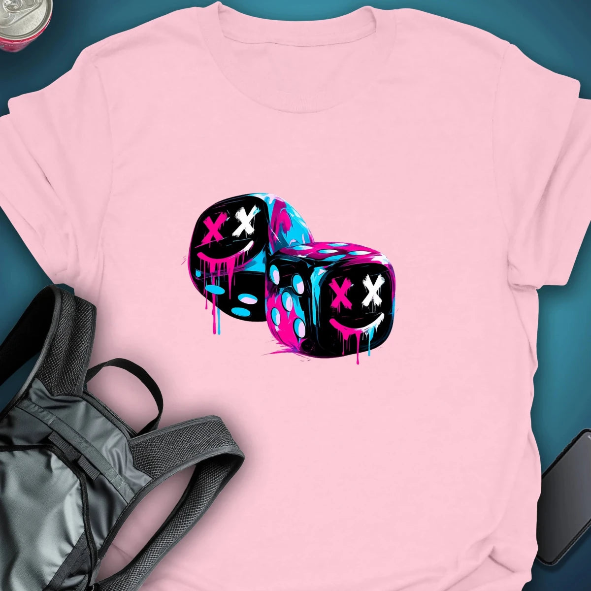 Roll the Dice Graphic T-shirt graphic T-shirt – Festival clothing by Triptees