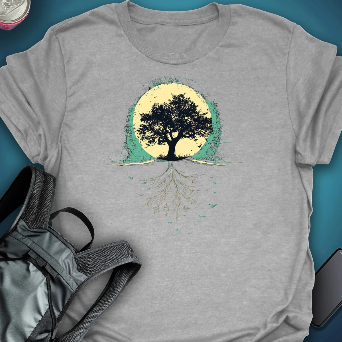 Rooted graphic T-shirt – Festival clothing by Triptees
