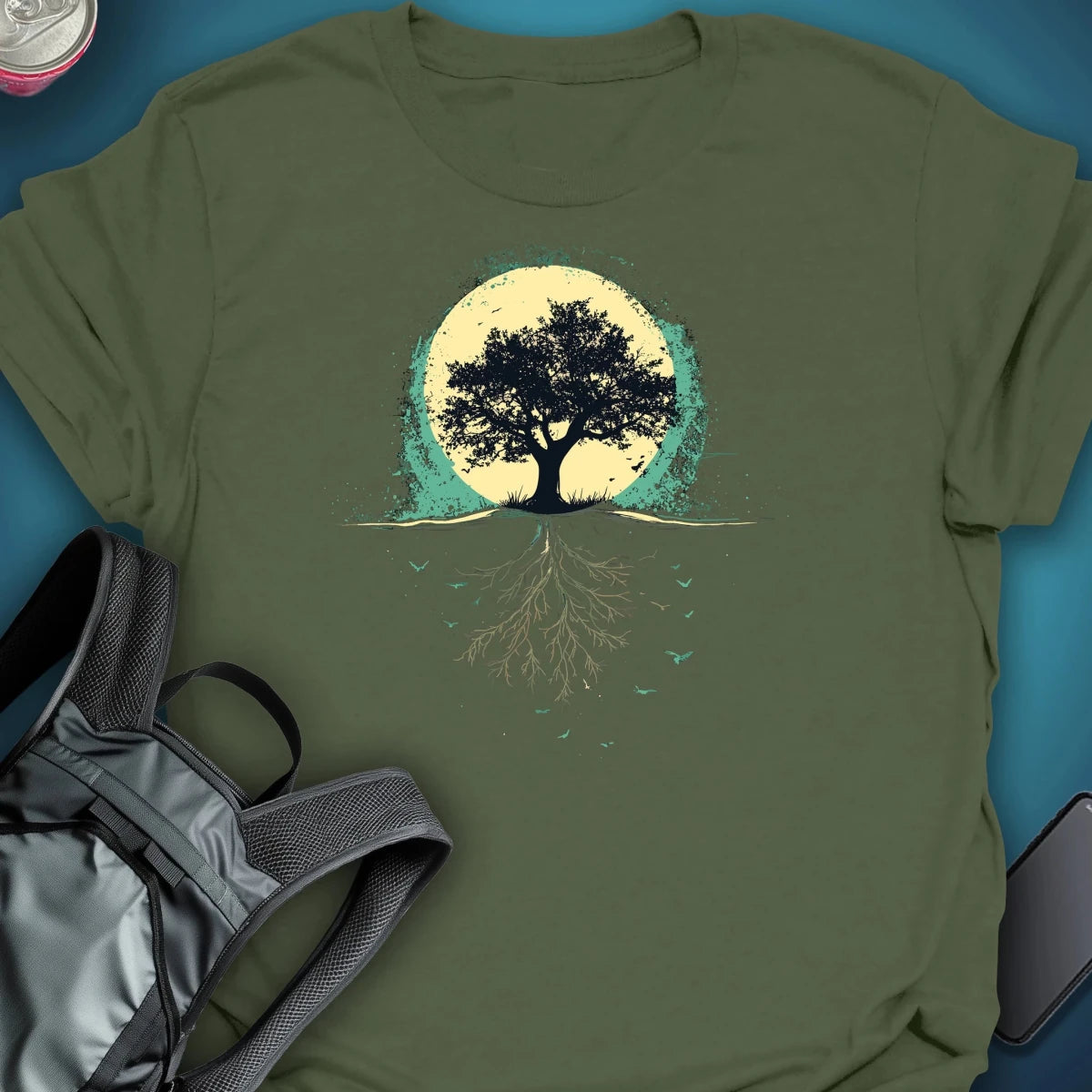 Rooted graphic T-shirt – Festival clothing by Triptees