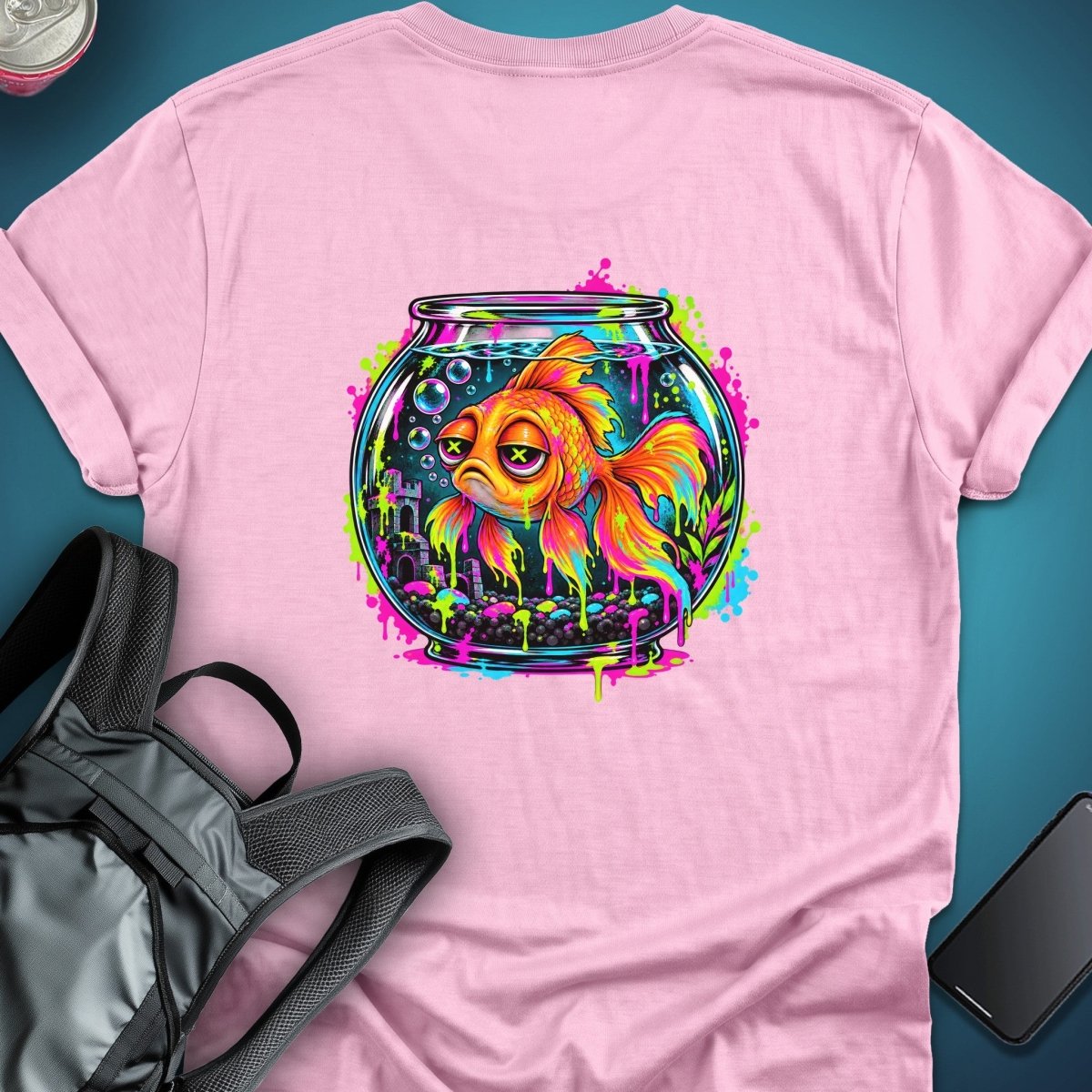 Sad Fish Aquarium Graphic T-Shirt graphic T-shirt – Festival clothing by Triptees
