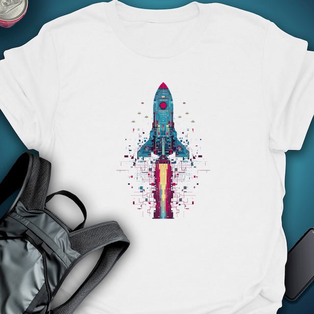 Stellar Launch graphic T-shirt – Festival clothing by Triptees
