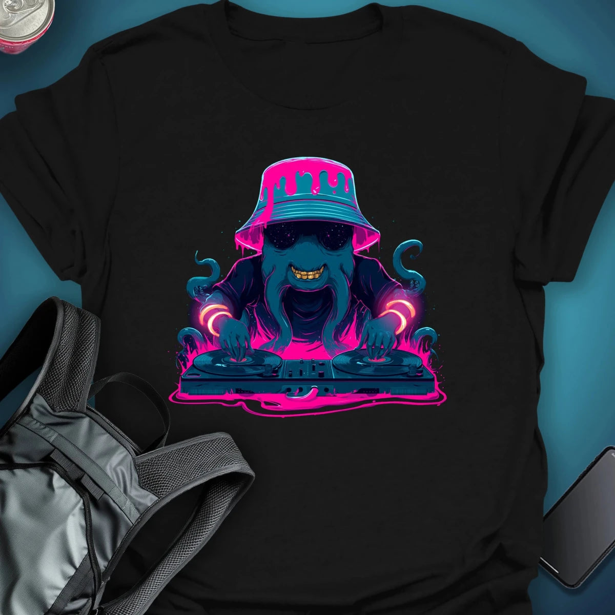 Tentacle Tempo graphic T-shirt – Festival clothing by Triptees