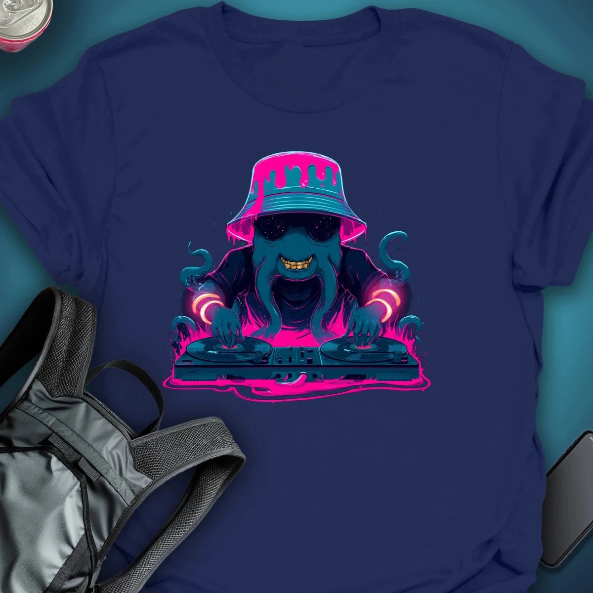 Tentacle Tempo graphic T-shirt – Festival clothing by Triptees