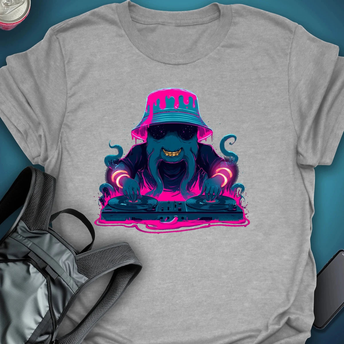 Tentacle Tempo graphic T-shirt – Festival clothing by Triptees