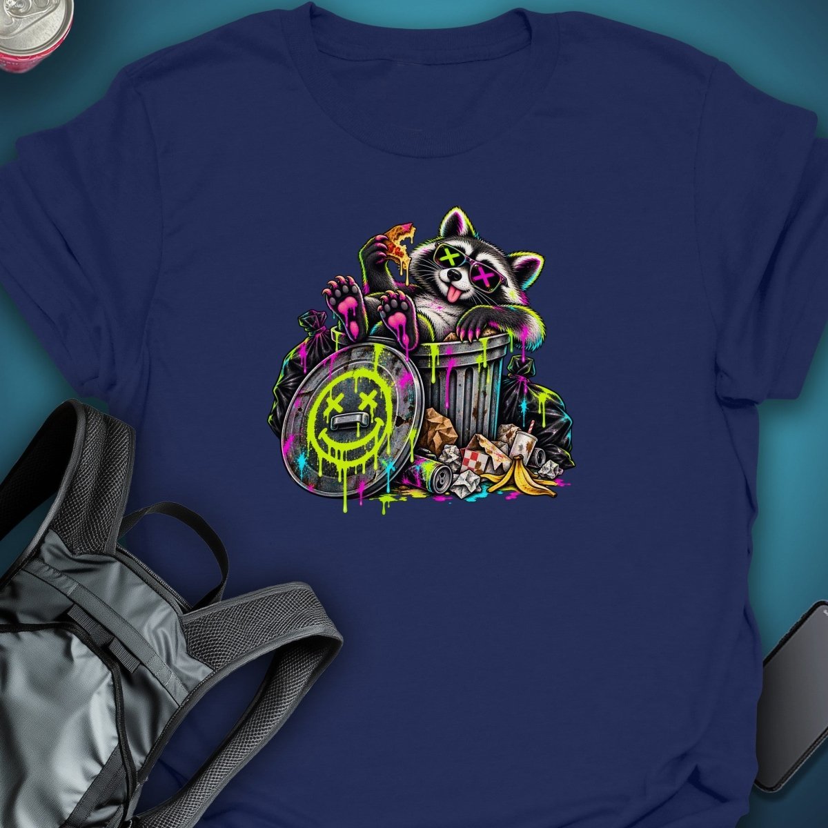 Trash Panda Party Graphic T-Shirt graphic T-shirt – Festival clothing by Triptees