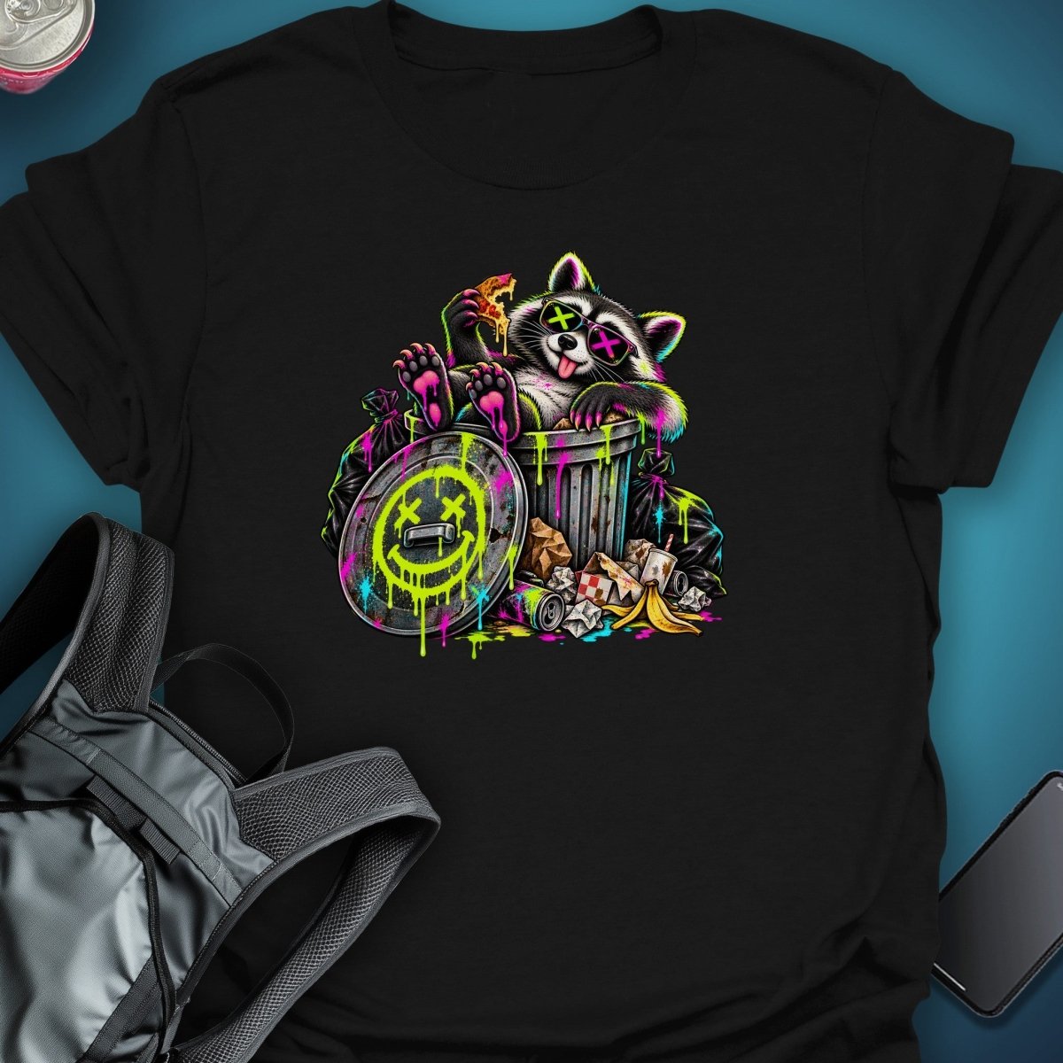 Trash Panda Party Graphic T-Shirt graphic T-shirt – Festival clothing by Triptees