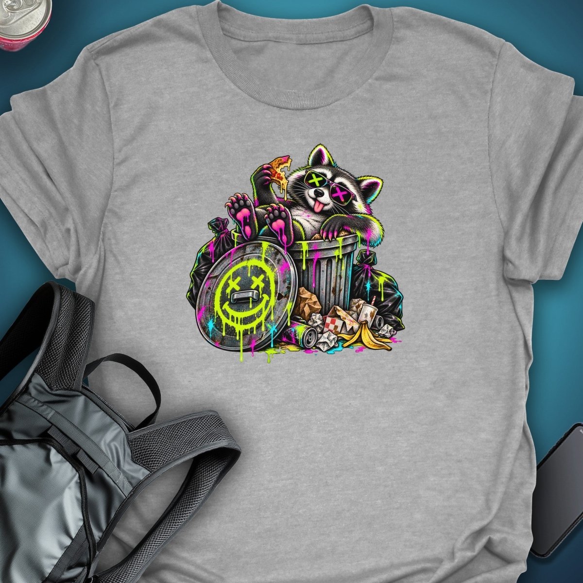 Trash Panda Party Graphic T-Shirt graphic T-shirt – Festival clothing by Triptees