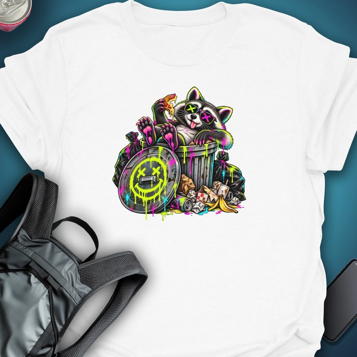 Trash Panda Party Graphic T-Shirt graphic T-shirt – Festival clothing by Triptees