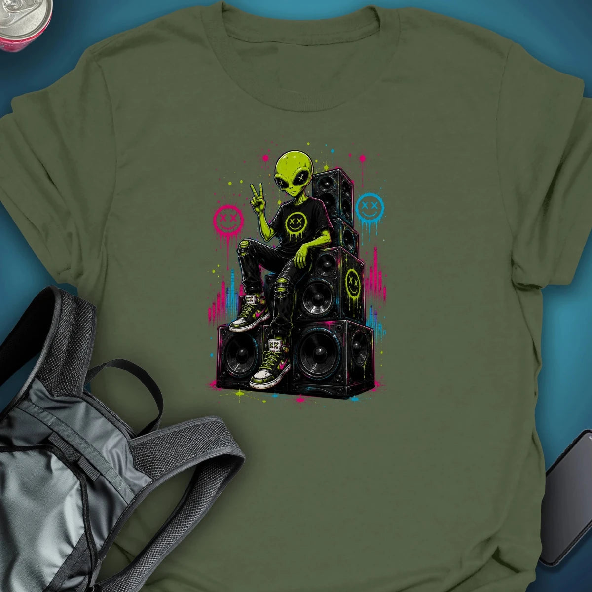 Trip on the Stacks Graphic T-Shirt graphic T-shirt – Festival clothing by Triptees