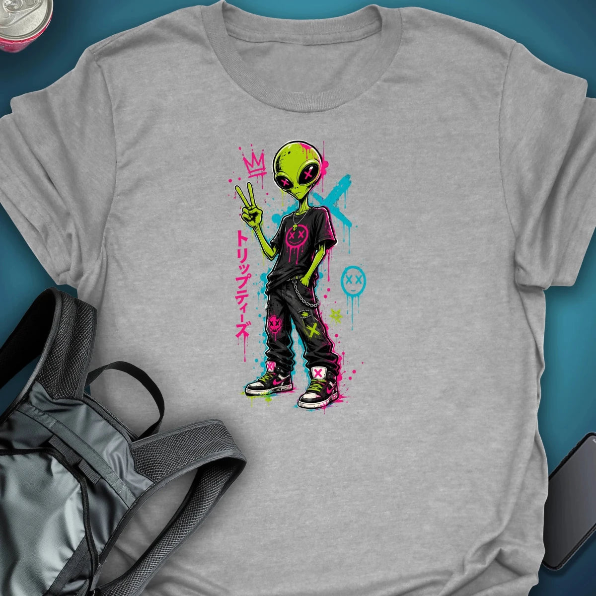 Trip: Peace Out Graphic T-Shirt graphic T-shirt – Festival clothing by Triptees