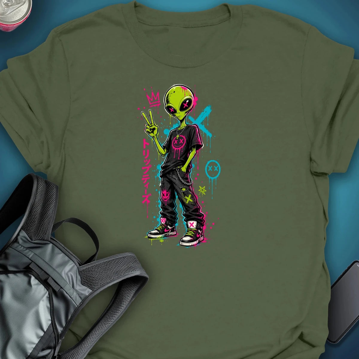 Trip: Peace Out Graphic T-Shirt graphic T-shirt – Festival clothing by Triptees