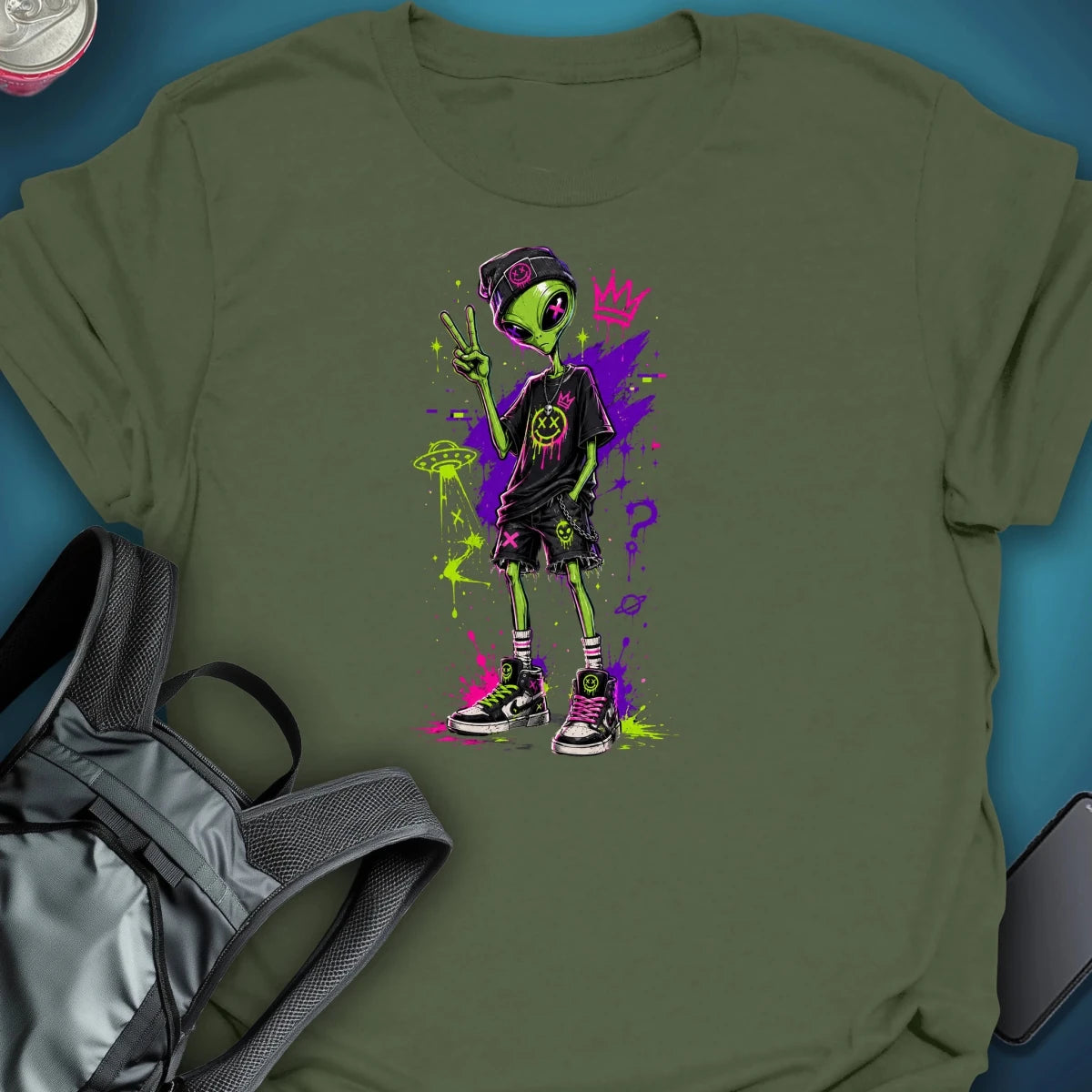 Trip Street Peace Out Graphic T-Shirt graphic T-shirt – Festival clothing by Triptees